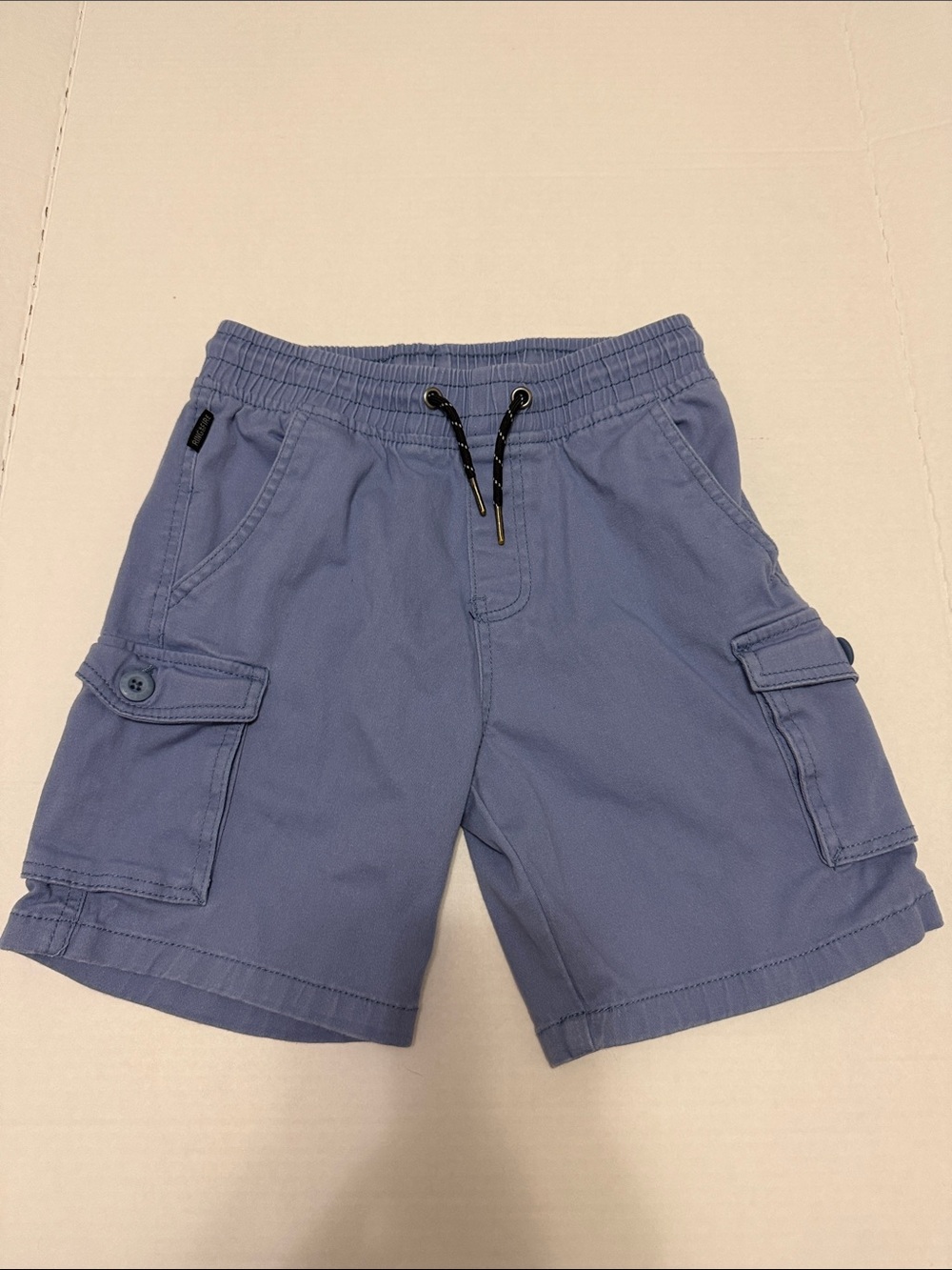 Boys Blue Cargo Drawstring Shorts